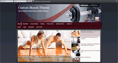 Desktop Screenshot of custommusclefitness.com